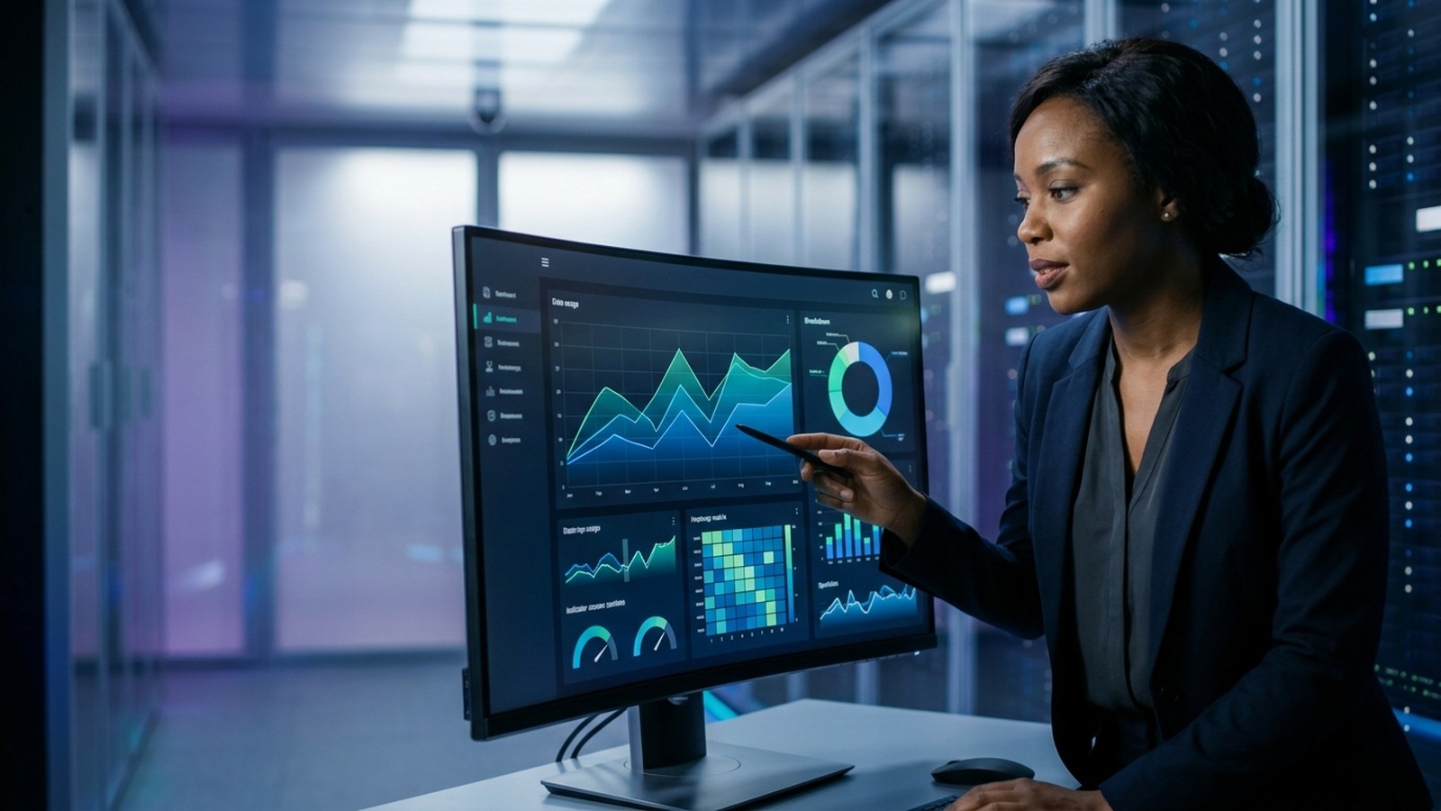 Enterprise AI token usage analytics dashboard